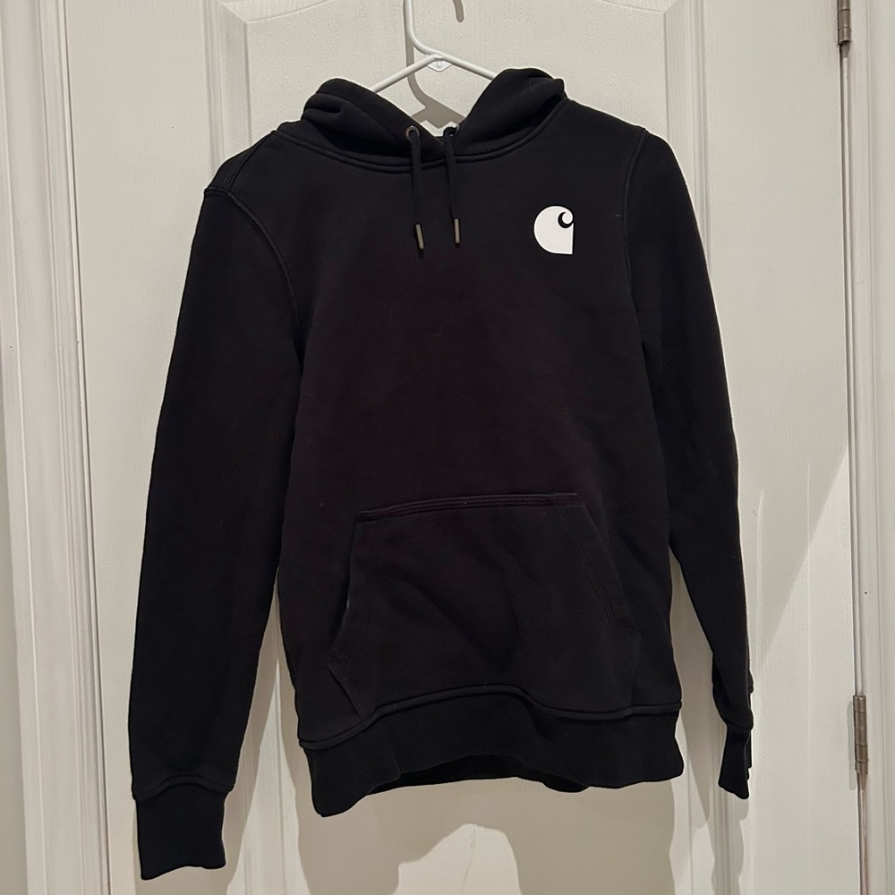 Carhartt Black Unisex Hoodie with Logo